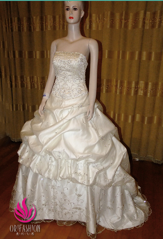 Handmade Real Custom Made Wedding Dress RC102